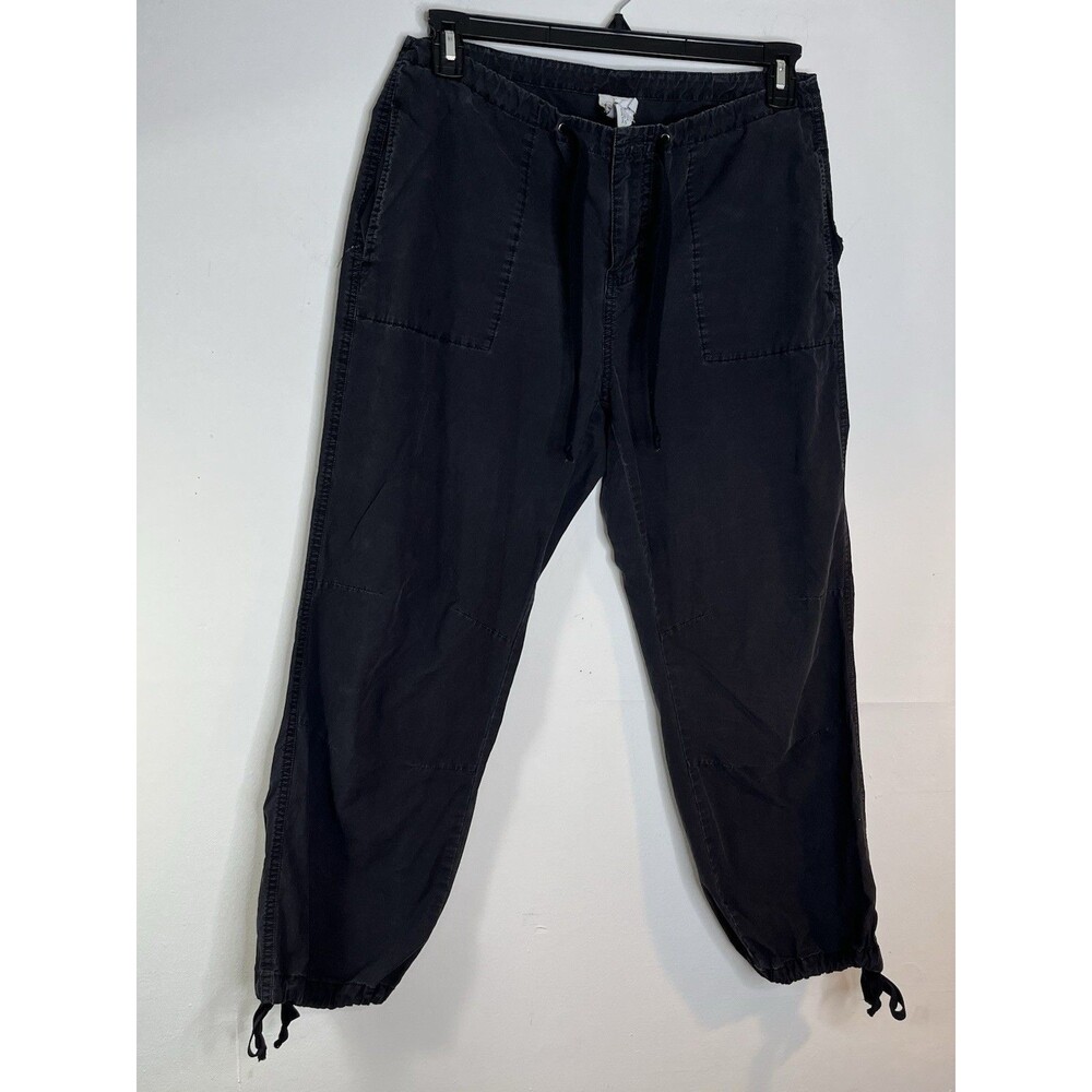Calvin Klein Jeans Wms Size 10 Gray Cargo Skater Pants VTG Y2K Worm Distressed